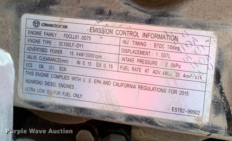 image for item DM1778 2015 Mahindra  EMAX22N4 MFWD tractor