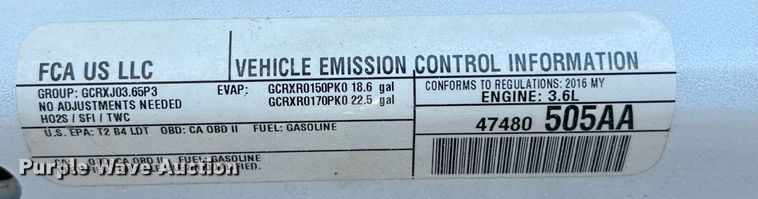 image for item DO2489 2016 Jeep Wrangler Sahara SUV