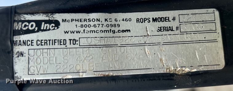 image for item DO6667 1999 John Deere Gator 6x4 utility vehicle