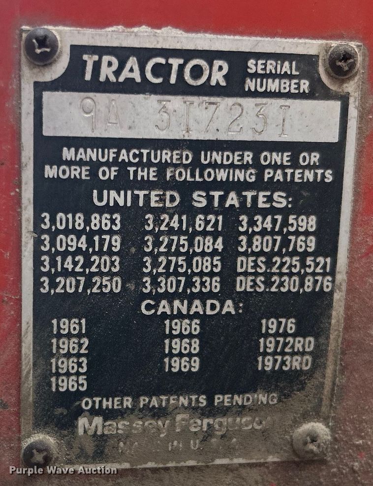 image for item DO6700 1979 Massey Ferguson 245 tractor