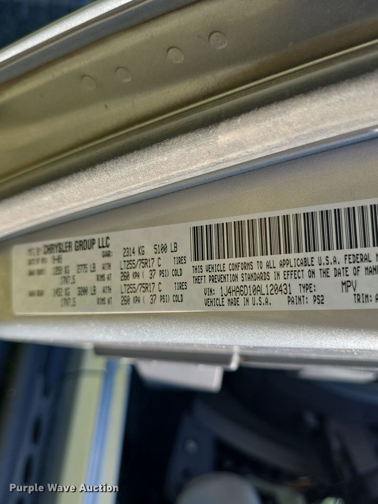 image for item DQ5135 2010 Jeep Wrangler Rubicon 