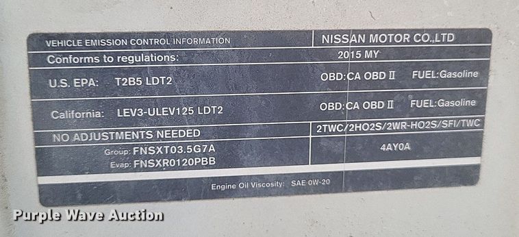 image for item DR4936 2015 Nissan  Quest  van