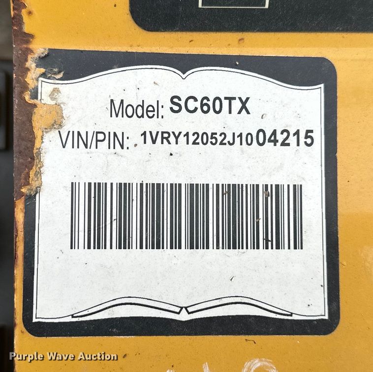 image for item DS4251 2018 Vermeer SC60TX stump grinder