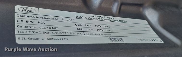 image for item DS4712 2012 Ford F350 Super Duty Lariat Crew Cab pickup truck