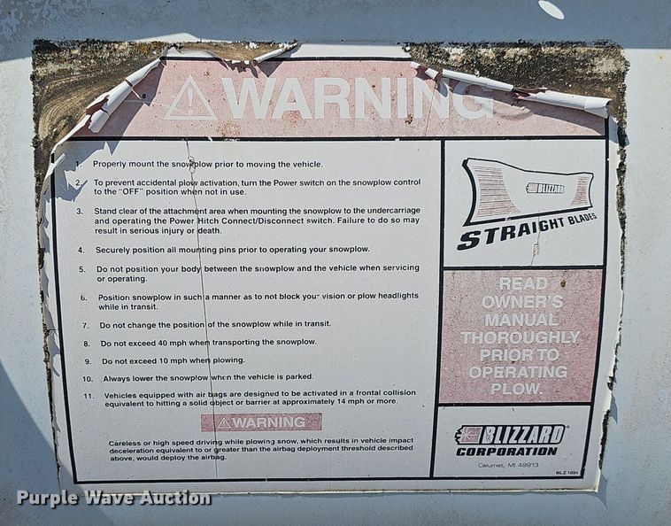 image for item DS4715 Skid steer snow pusher