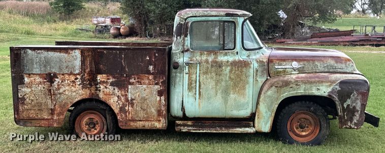 image for item DX1050 1956 Ford F100 utility bed pickup truck