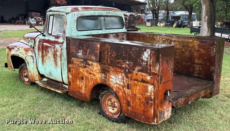 image for item DX1050 1956 Ford F100 utility bed pickup truck
