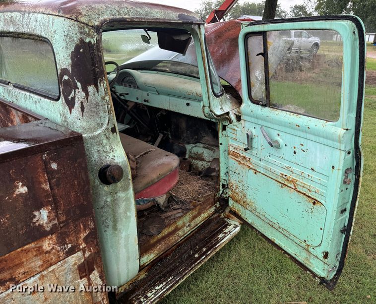 image for item DX1050 1956 Ford F100 utility bed pickup truck