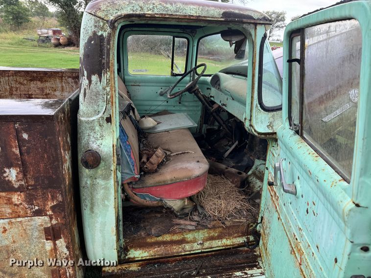 image for item DX1050 1956 Ford F100 utility bed pickup truck
