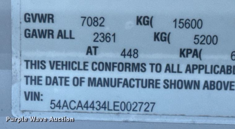 image for item DX1074 2020 Premier camper