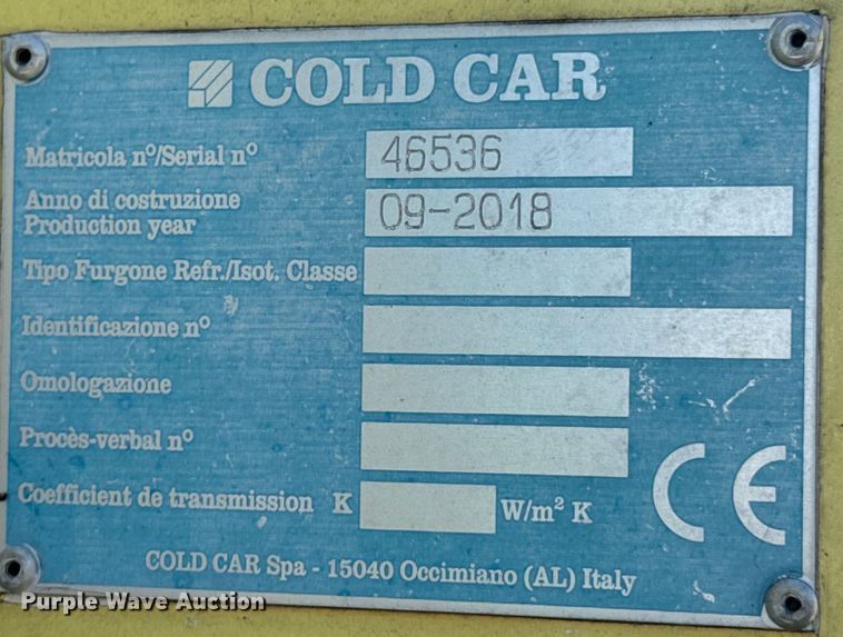 image for item DX1084 2018 Ford  Econoline E450 refrigerated truck