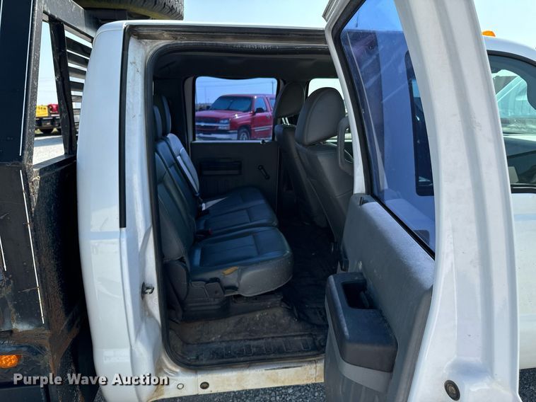 image for item DX1103 2012 Ford F350 Super Duty XL Crew Cab flatbed pickup truck