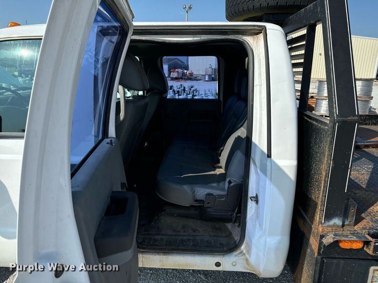 image for item DX1103 2012 Ford F350 Super Duty XL Crew Cab flatbed pickup truck