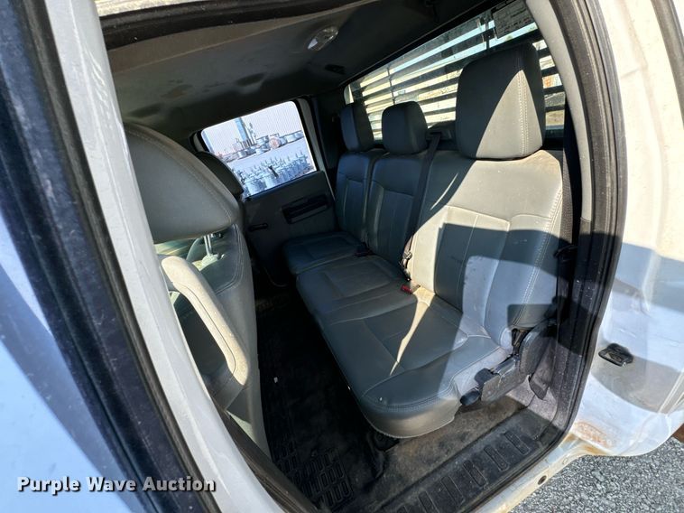 image for item DX1103 2012 Ford F350 Super Duty XL Crew Cab flatbed pickup truck