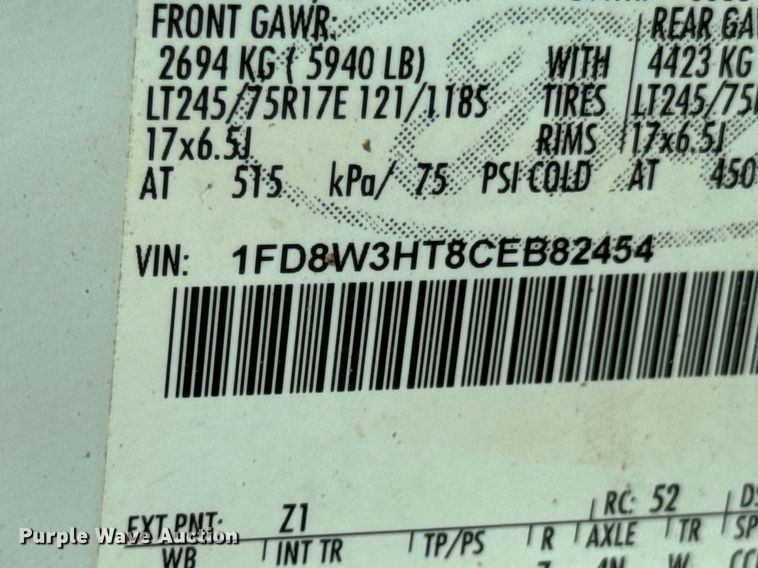 image for item DX1103 2012 Ford F350 Super Duty XL Crew Cab flatbed pickup truck