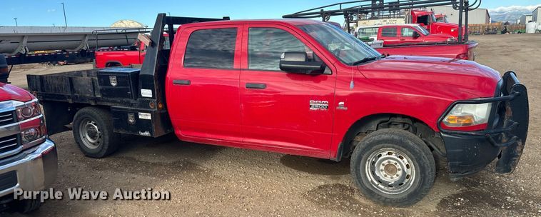 image for item DX3559 2012 Dodge Ram 2500HD Crew Cab flatbed pickup truck