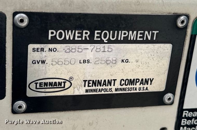 image for item EE7504 Tennant  385 sweeper