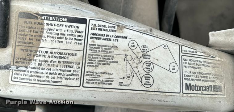 image for item EE7507 1999 Ford F450 Super Duty flatbed truck