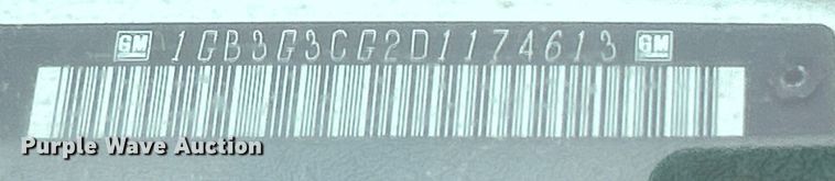 image for item EG0962 2013 Chevrolet  Express 3500 box truck