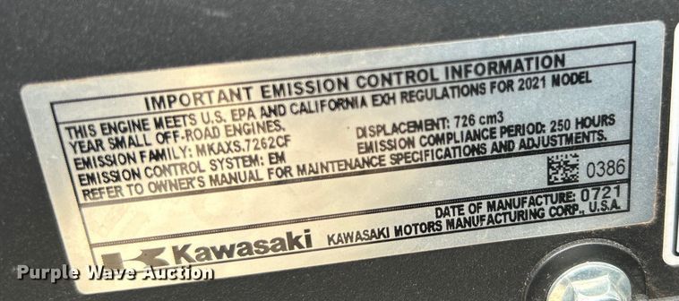 image for item EG0966 2021 Spartan RZ HD ZTR lawn mower