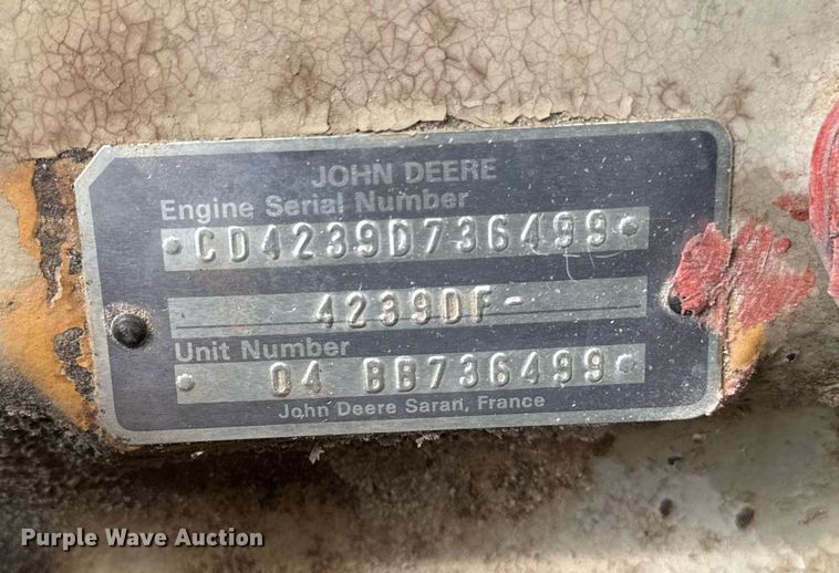 image for item EH4423 Sullivan Machinery Company D1850 air compressor