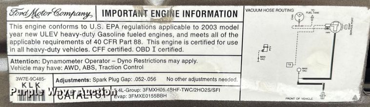 image for item EH6969 2002 Ford Excursion Limited SUV