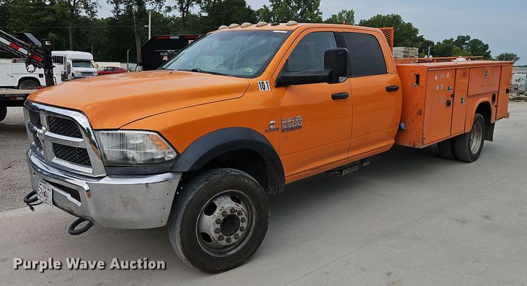 image for item EI8253 2013 Dodge  Ram 5500HD Crew Cab utility / service truck