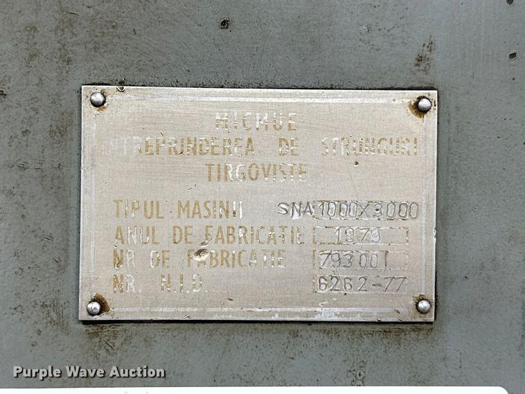 image for item EJ8838 1979 Edelstaal  SNA1000x3000 gap bed lathe 