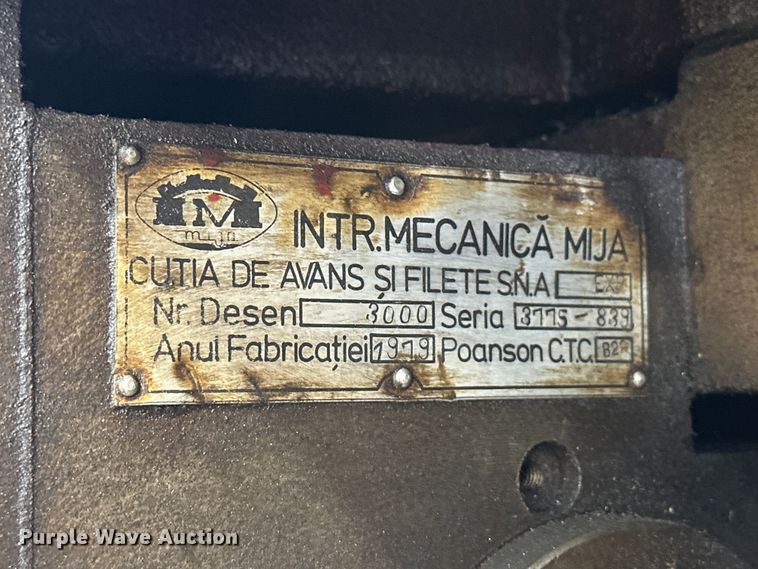 image for item EJ8838 1979 Edelstaal  SNA1000x3000 gap bed lathe 