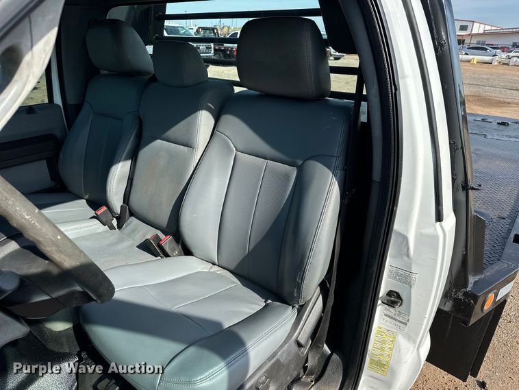 image for item EJ8846 2014 Ford F350 Super Duty flatbed pickup truck