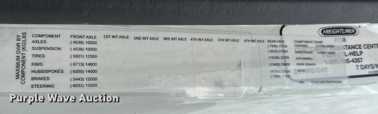 image for item EJ8868 2013 Freightliner  M2 delivery truck