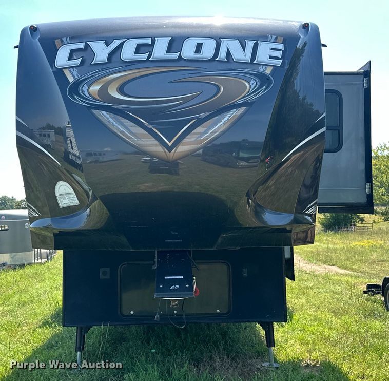 image for item EJ8911 2014 Heartland  4100 Cyclone  toy hauler camper