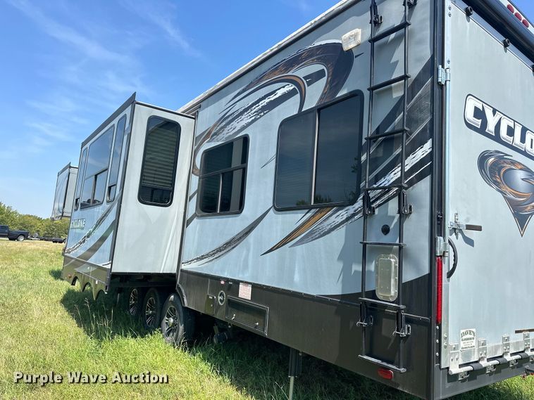 image for item EJ8911 2014 Heartland  4100 Cyclone  toy hauler camper