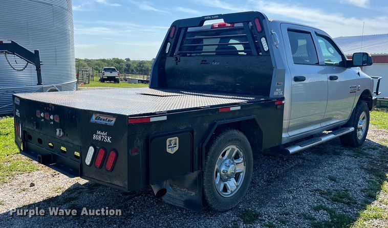 image for item EK8932 2015 Dodge Ram 3500HD Crew Cab flatbed pickup truck