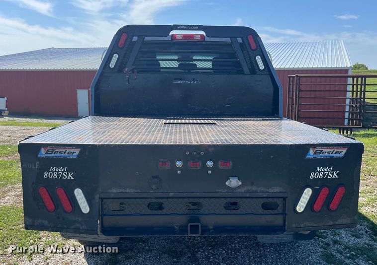 image for item EK8932 2015 Dodge Ram 3500HD Crew Cab flatbed pickup truck