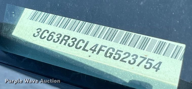 image for item EK8932 2015 Dodge Ram 3500HD Crew Cab flatbed pickup truck