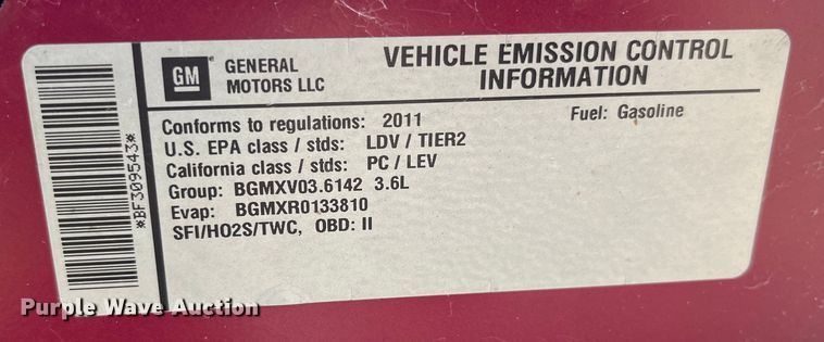 image for item EK8936 2009 Chevrolet  Malibu LTZ 