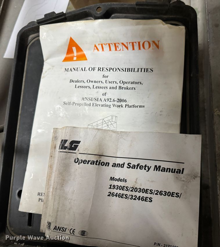 image for item MV9033 JLG 1930ES scissor lift