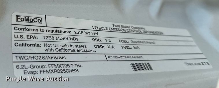 image for item MV9037 2015 Ford F250 Super Duty Crew Cab utility bed pickup truck