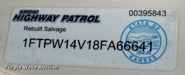 image for item MV9039 2008 Ford F150 Lariat SuperCrew pickup truck