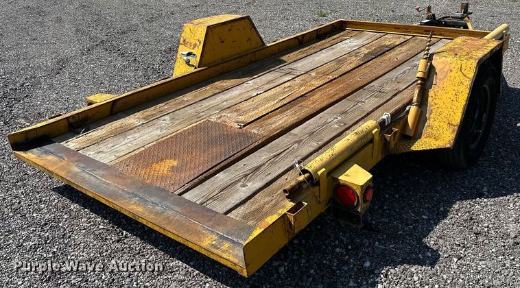 image for item NQ9350 1991 Fleming  tilt deck equipment trailer