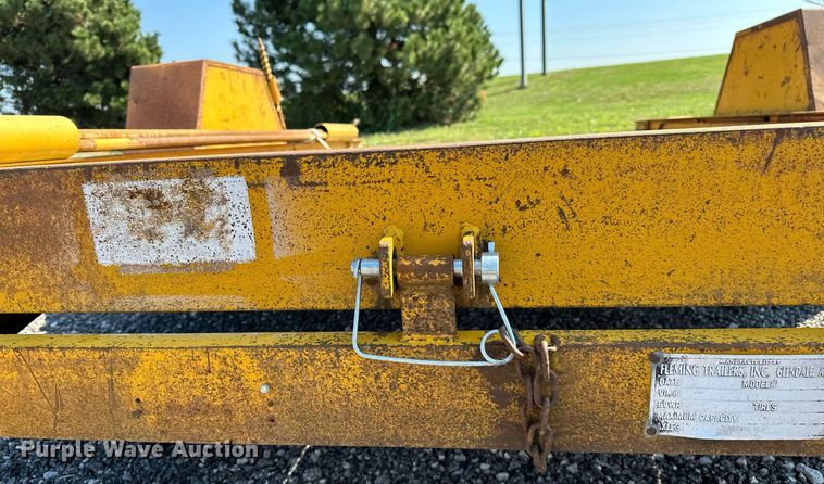 image for item NQ9350 1991 Fleming  tilt deck equipment trailer