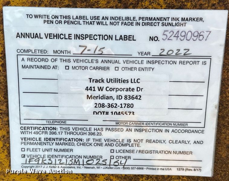 image for item NQ9350 1991 Fleming  tilt deck equipment trailer