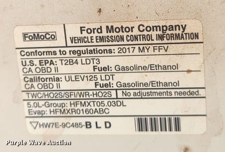 image for item NW9737 2017 Ford F150 SuperCab pickup truck