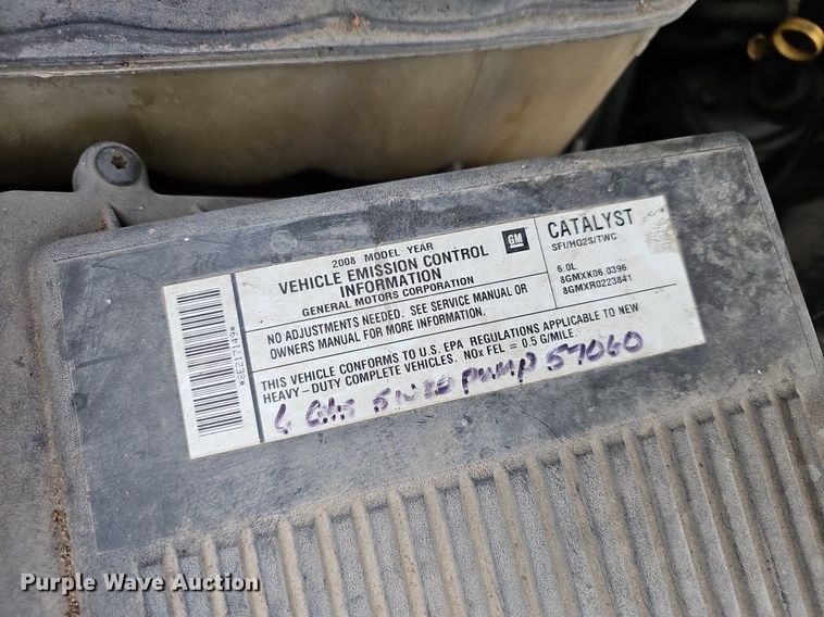 image for item NX9149 2008 Chevrolet Silverado 2500HD pickup truck cab and chassis