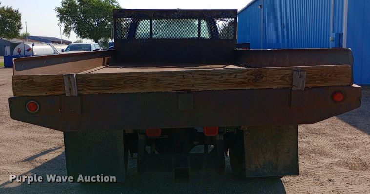 image for item NY9501 1989 Ford F600 dump flatbed truck