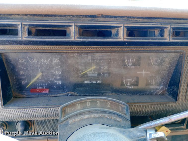 image for item NY9501 1989 Ford F600 dump flatbed truck