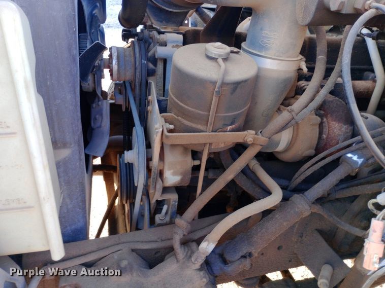 image for item NY9501 1989 Ford F600 dump flatbed truck