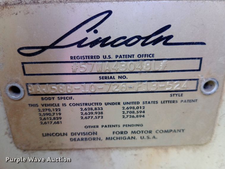 image for item NY9506 1957 Lincoln Premiere coupe