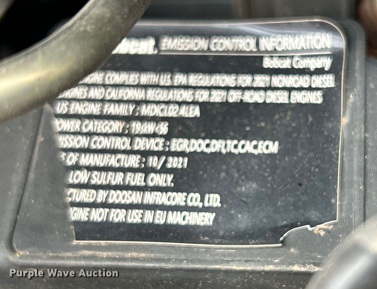 image for item DO6652 2022 Bobcat T595 tracked skid steer loader